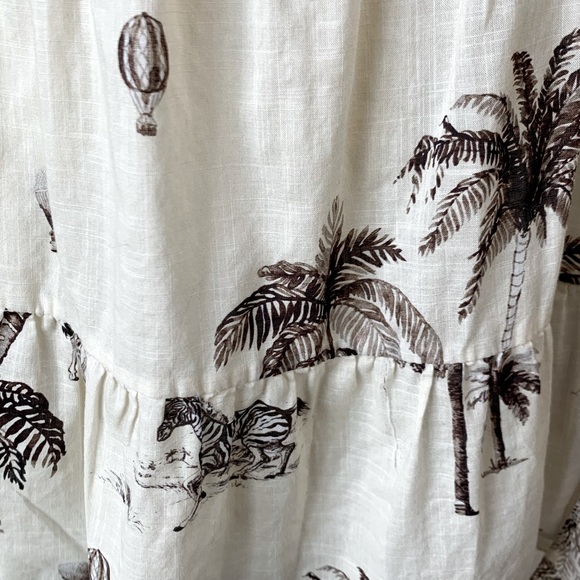 Banana Republic Stampa Tropical Safari Resortwear Wrap Dress Size XS - Picture 11 of 14